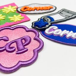 3D刺繍ワッペン 80mm × 80mm以内 (10枚セット) (品番WAP-80-10)