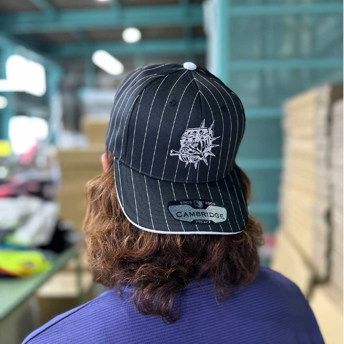 PITBULL ピットブル 6-Panel Pinstripe Snapback Hat (品番PB327-O)