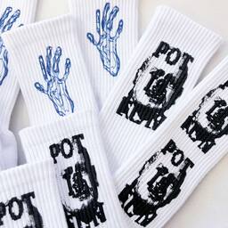 ウィメンズ オリジナル プリント/刺繍スポーツソックス (品番CPWS-005)