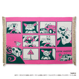 オリジナル編み総柄ラグブランケット(品番CPKN-006)