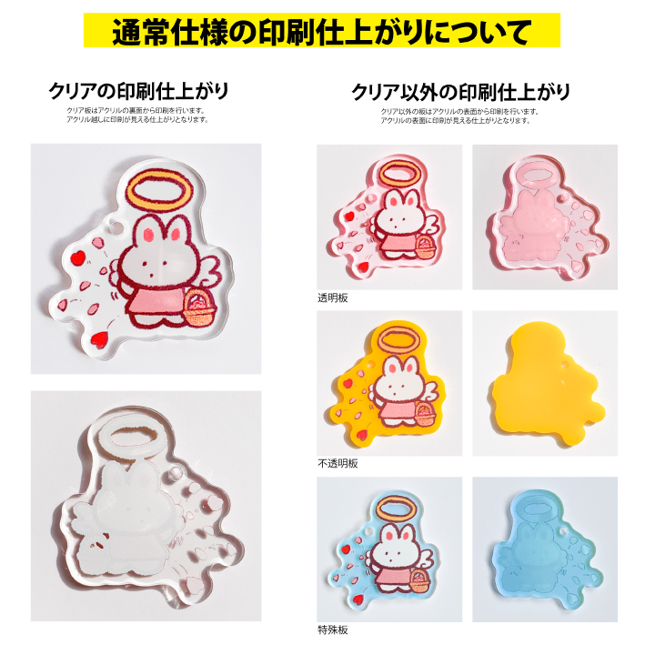 CORNER PRINTING | アクリルキーホルダー (5cm×5cm以内) (10個セット