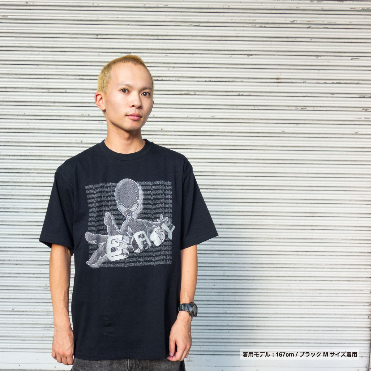 CORNER PRINTING | COTTON RESEARCH CLUB チューブラーTシャツ (品番