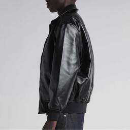SHAKA WEAR シャカウェア PU Leather Collared Varsity Jacket (品番SWPULCVJ)