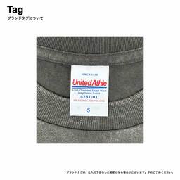 United Athle ユナイテッドアスレ 6.2oz オープンエンド フェードウォッシュ ロングスリーブ Tシャツ(2.1インチリブ)(品番4231-01)