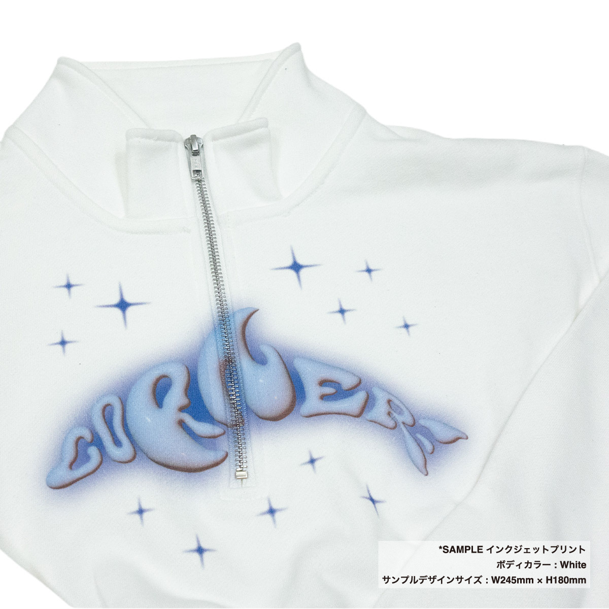 クロップドハーフジップスウェットシャツ (品番CPCHZS-SH2253)