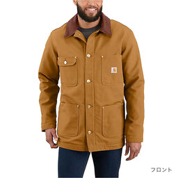 Carhartt カーハート Loose Fit Firm Duck Blanket-Lined Chore Coat (品番103825US)