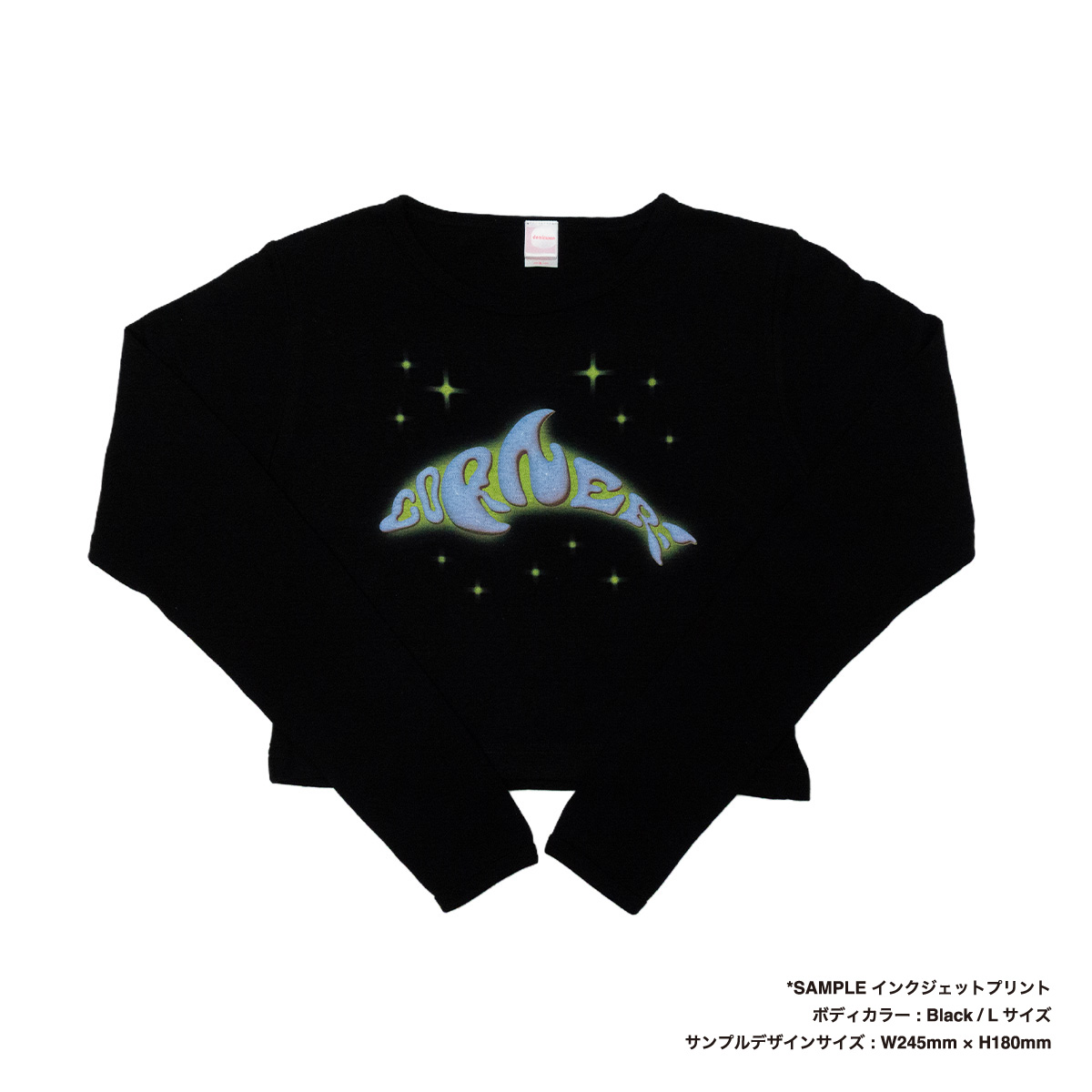 クロップド L/S Tシャツ (品番CPCLST-DM4510)