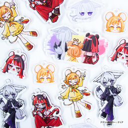 アクリルキーホルダー (9cm×9cm以内) (10個セット) (品番ACR-K09)