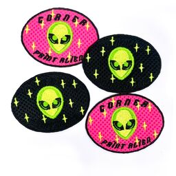 メッシュ素材 刺繍ワッペン 80mm × 80mm以内 (10枚セット) (品番WAP-80