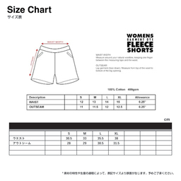 SHAKA WEAR シャカウェア Women Garment Dye Fleece Shorts (品番SWGDWFS)