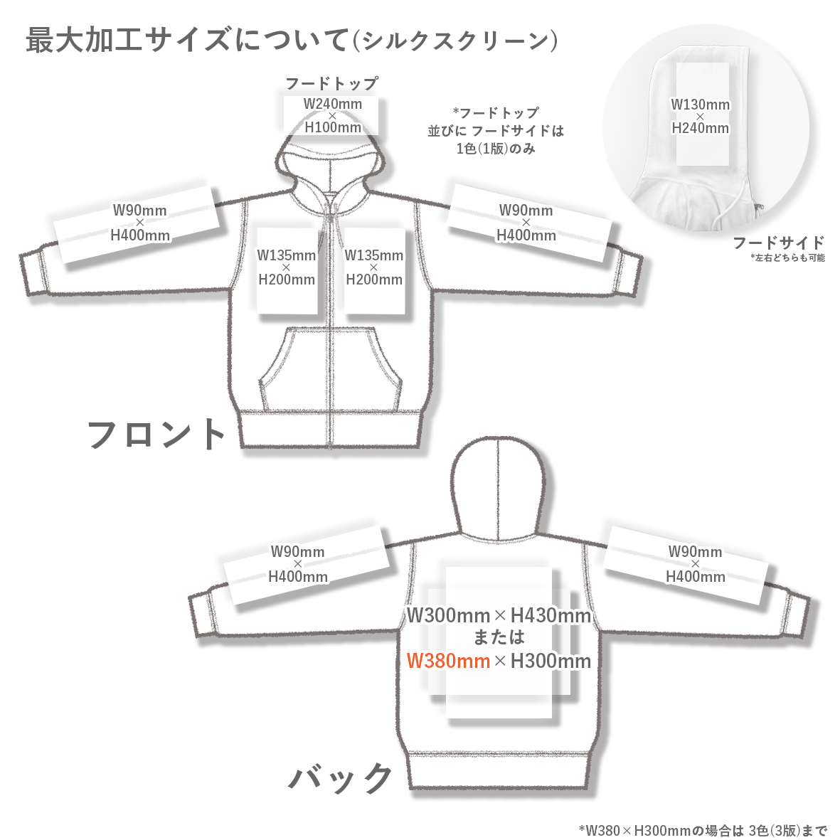 United Athle ユナイテッドアスレ 10.0 oz ビッグシルエット スウェット フルジップ パーカ 裏パイル (品番5203-01)