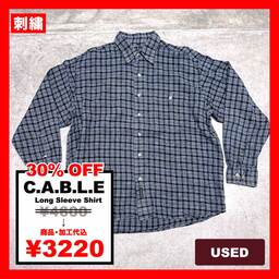 C.A.B.L.E/USED - Long Sleeve Shirt (品番CU139)