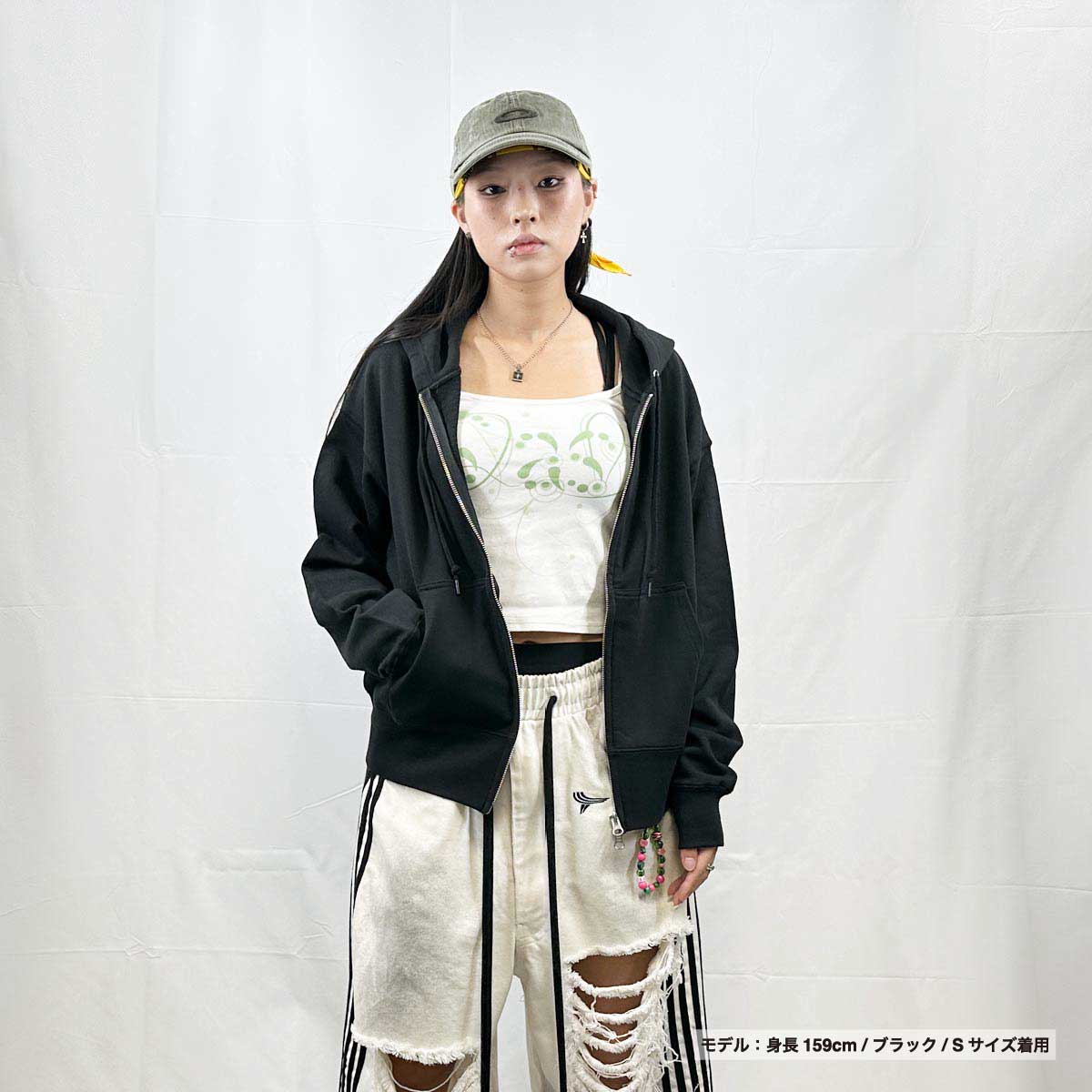 United Athle ユナイテッドアスレ 10.0oz ボックスシルエット スウェット フルジップ パーカ(裏パイル)(品番5201-01)