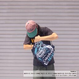 オリジナル編み総柄ナップサック(品番CPKN-011)