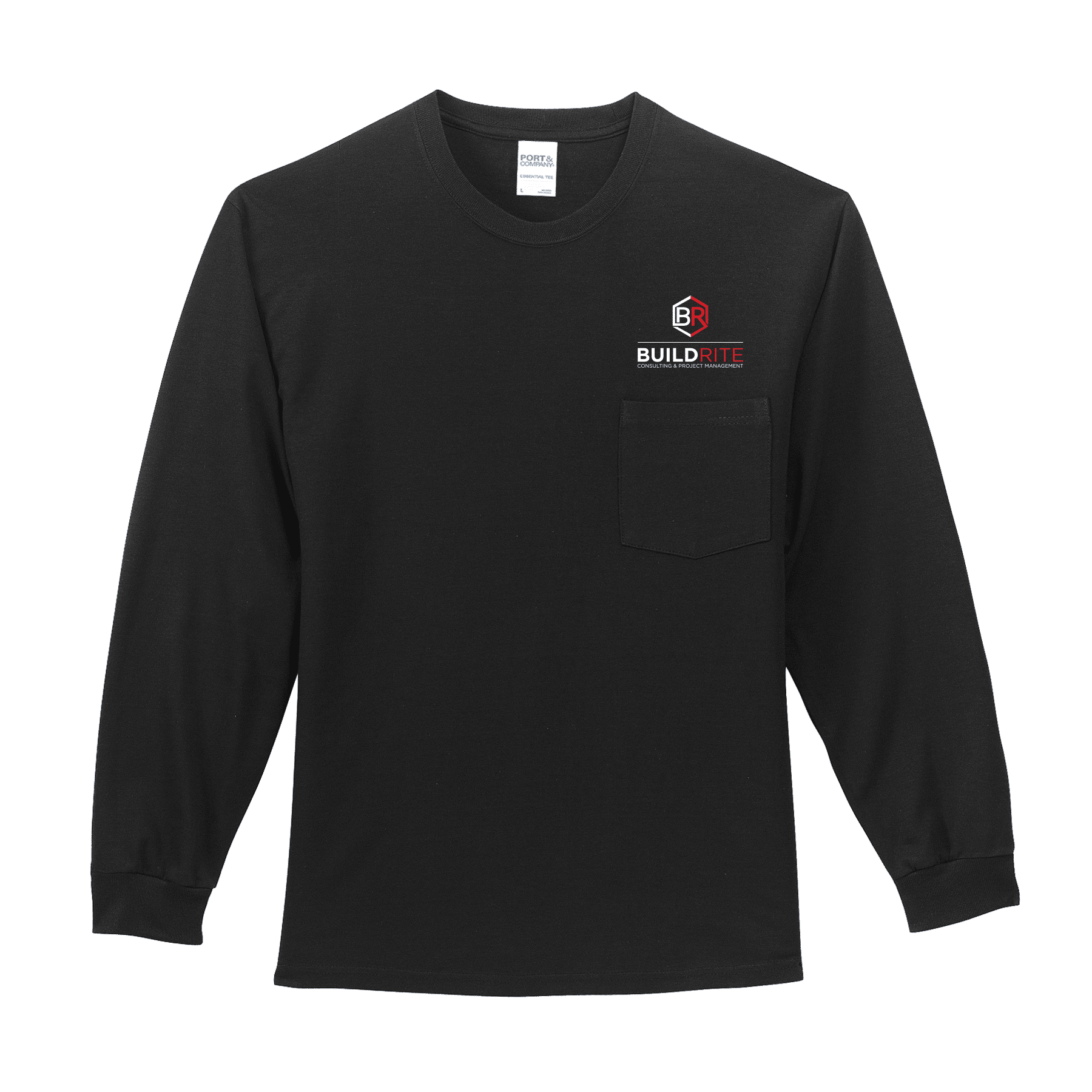 Featured image for “Port & Co™ Long Sleeve Essential Pocket Tee”