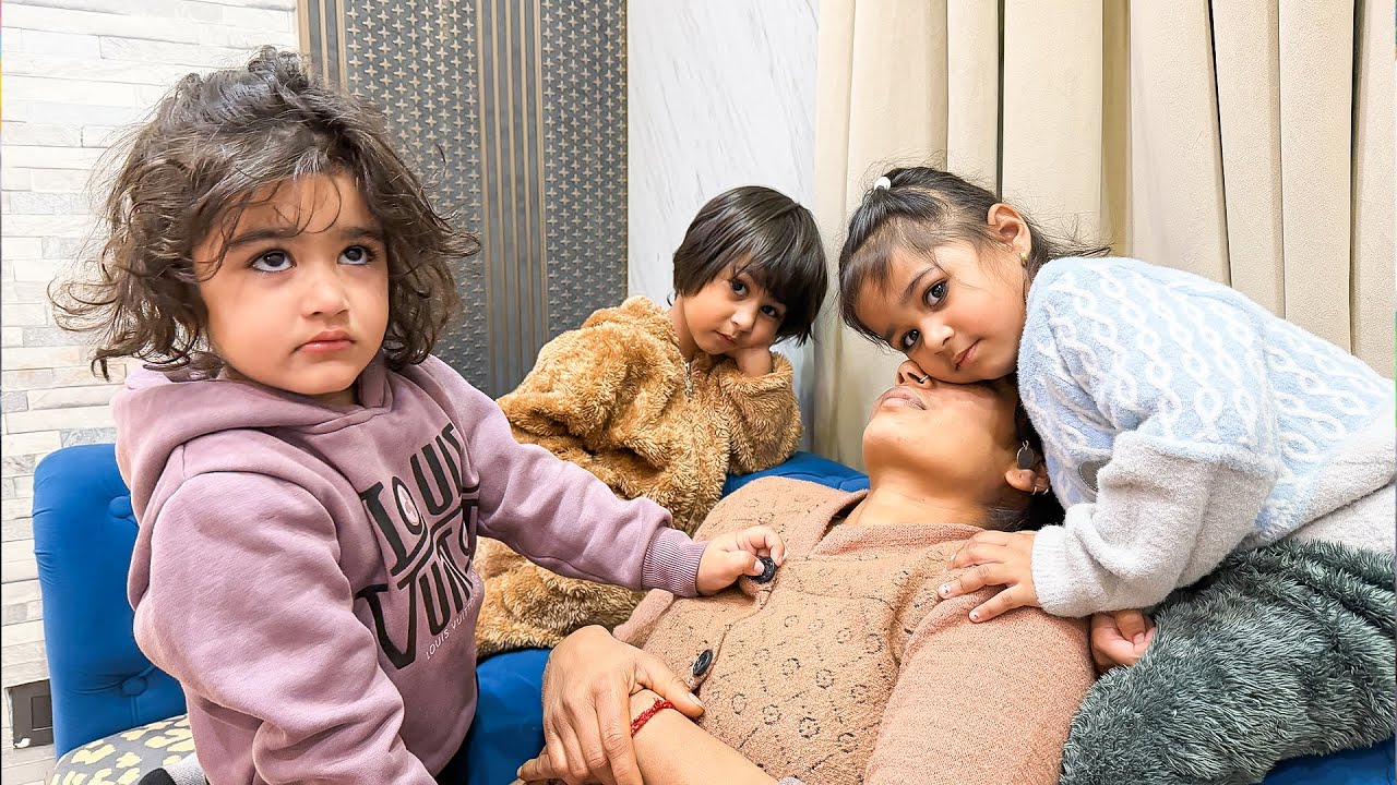 Bachon ne kari shanti ki dekhbaal