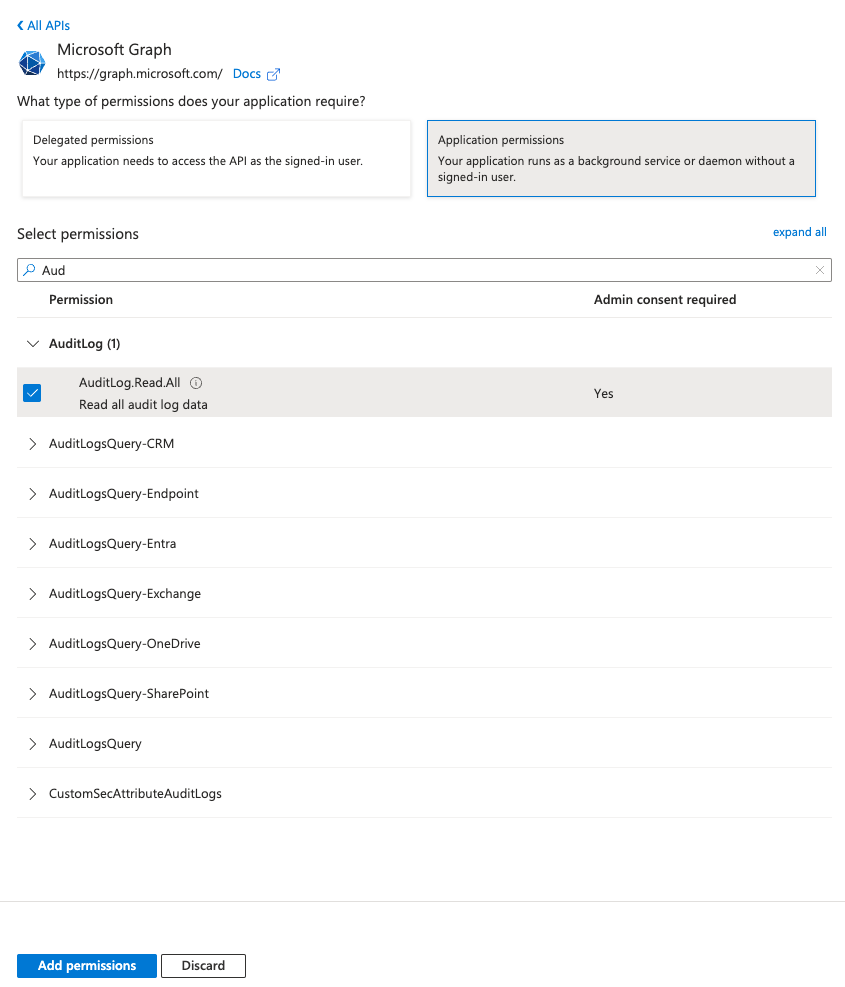 Add permissions