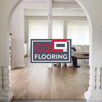 Beautiful timber flooring interior design CQ Flooring logo