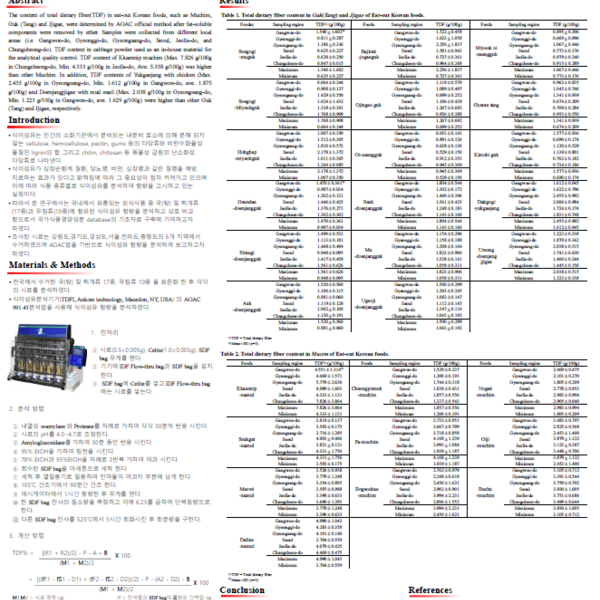 영양과학회---식이섬유