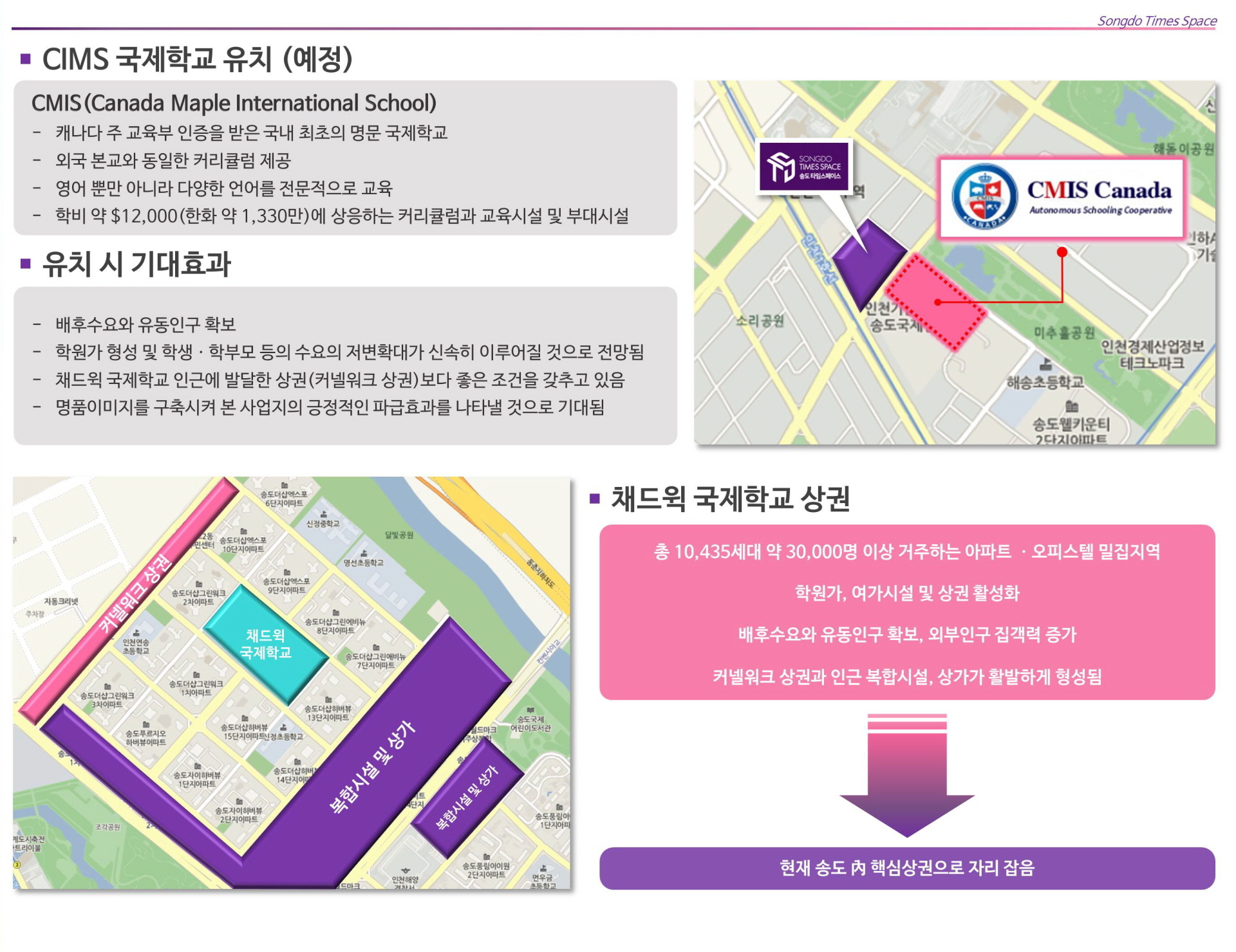 송도 타임스페이스 국제학교현황