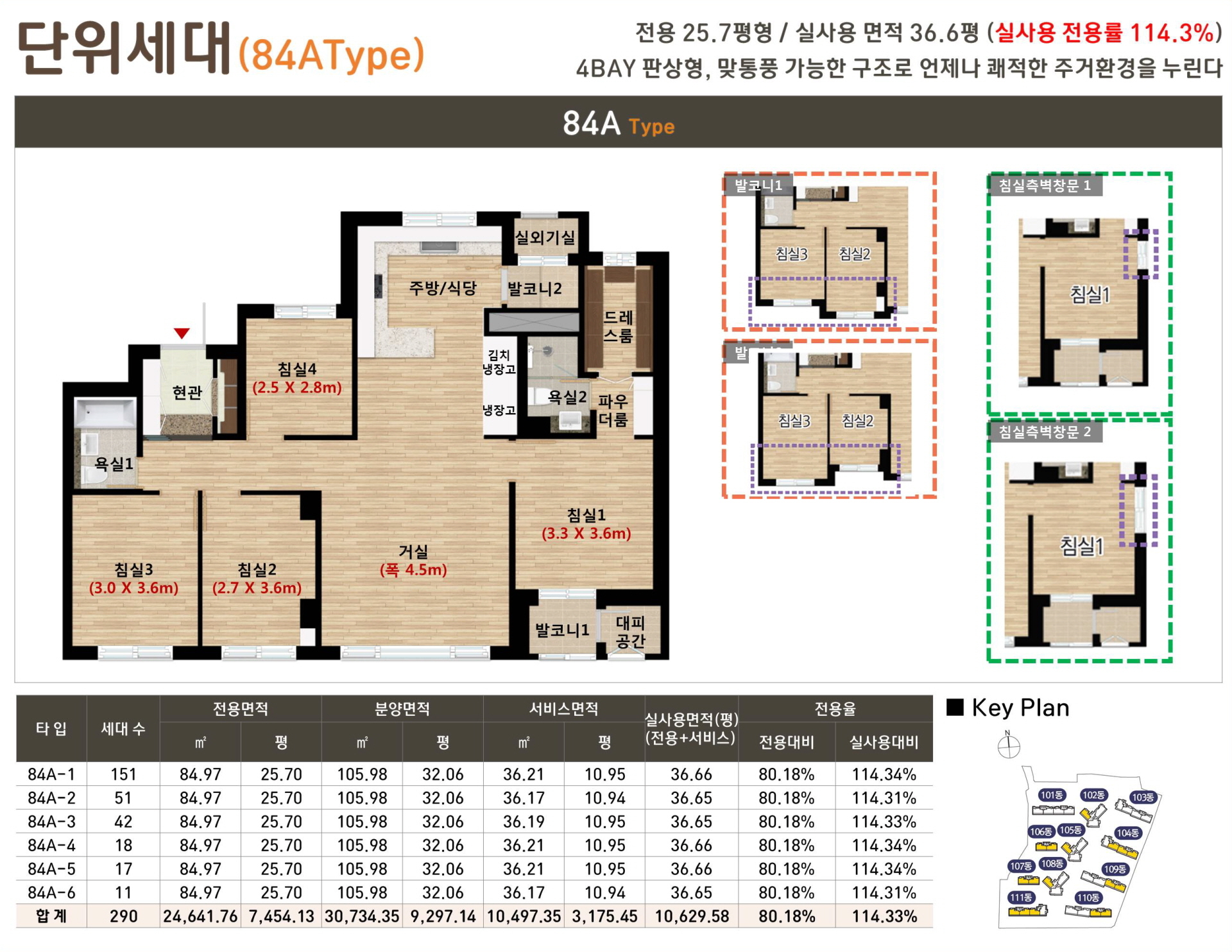 e편한세상 광진 단위세대(‌84㎡A_TYPE)
