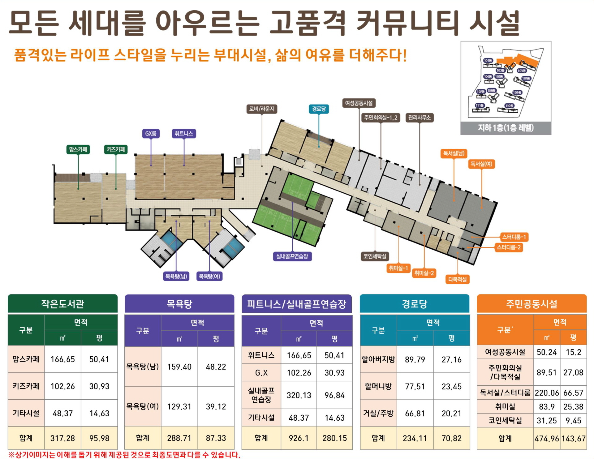 이편한세상 광진 커뮤니티 시설