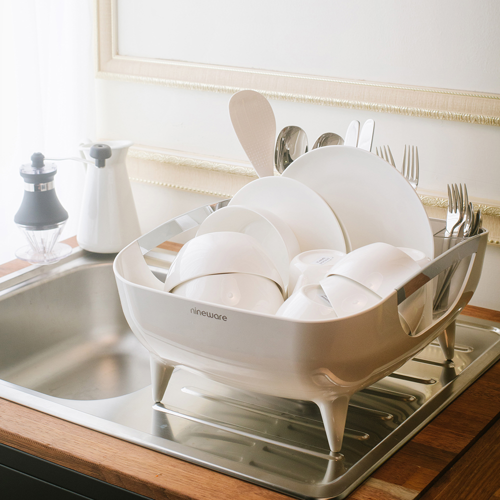 Nineware Volume Dish Drying Rack PINK