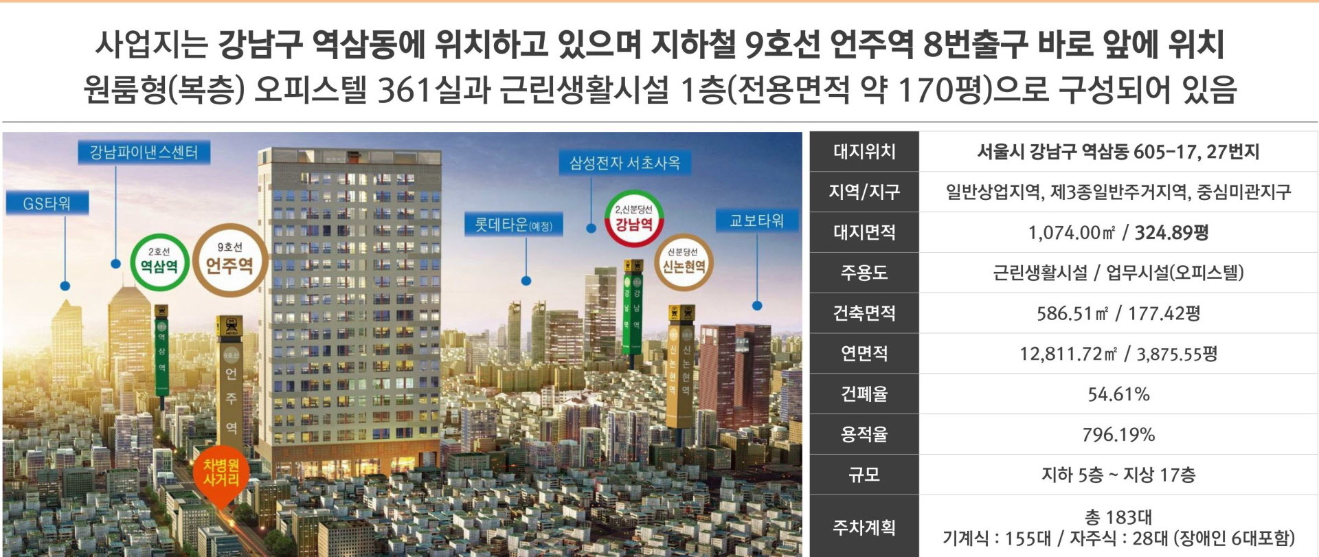 강남 헤븐리치 사업개요 안내