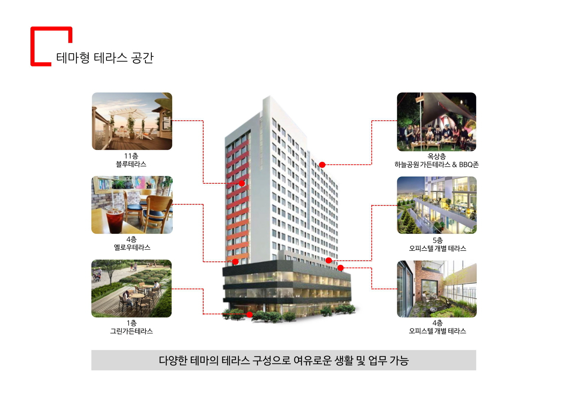 일산 식사동 더파인테라스 테마형 테라스 공간