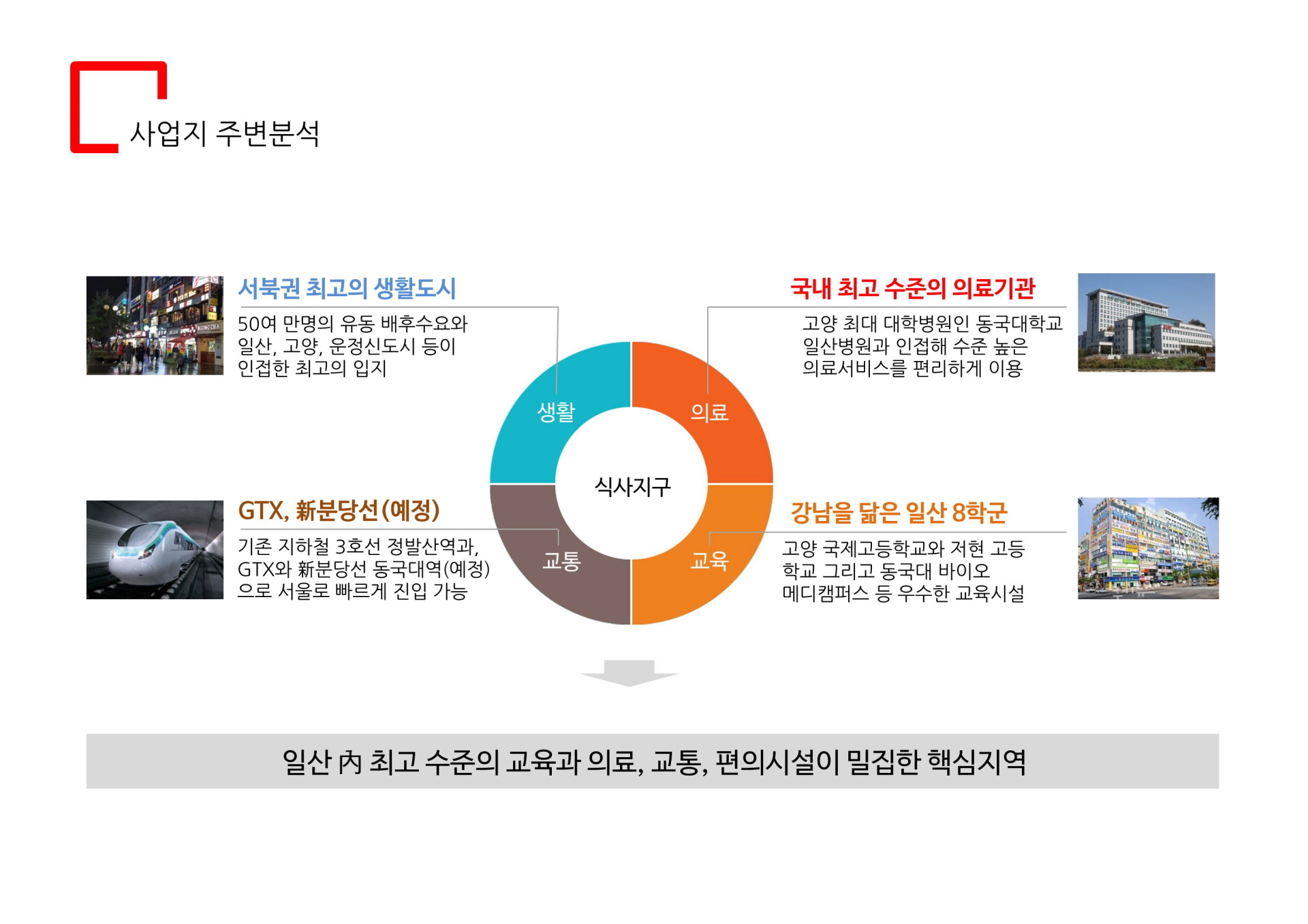 일산 식사동 더파인테라스 주변분석