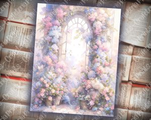 UTOPIA Magical Enchanted Dreamy Delicate Soft Fragile Scrapbook Pages, Utopic Ethereal Celestial Divine Serene, Perfect for Invitations