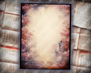 Magical Enchanted Utopia Scrapbook Pages | Delicate Soft Fragile Utopic Designs | Dreamy Ethereal Celestial | Perfect for Invitations