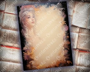 Magical Enchanted Utopia Scrapbook Pages | Delicate Soft Fragile Utopic Designs | Dreamy Ethereal Celestial | Perfect for Invitations