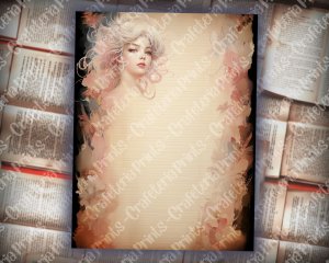 Magical Enchanted Utopia Scrapbook Pages | Delicate Soft Fragile Utopic Designs | Dreamy Ethereal Celestial | Perfect for Invitations