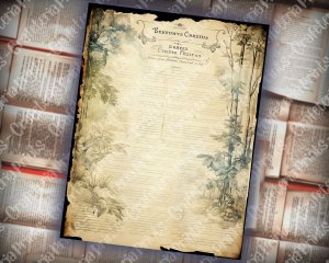 12 Papers | Fairy Tale Forest Vintage Scrapbooking Kit | Invitations, Journaling, Junk Journals | Watercolor Style, Shabby Chic