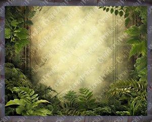 Basic Fern Digital Paper for Junk Journals, Botanical Background, Forest Junk Journal Paper, Printable Digital Kit, Perfect for Invitations