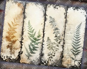 Basic Fern Digital Paper for Junk Journals, Botanical Background, Forest Junk Journal Paper, Printable Digital Kit, Perfect for Invitations