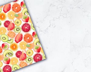 Colorful Fruit Slices Digital Paper - Seamless Pattern for Crafts and Scrapbooking - Instant Download - Commercial Use Allowed