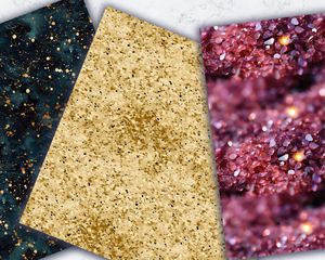 Set of 12 Glitter Texture Digital Paper Seamless Patterns for Scrapbooking, Crafts, and Design Projects - Instant Download Available