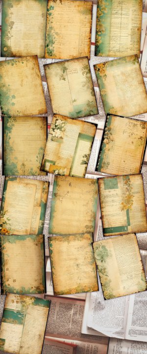 16 papers | Green and Gold Grunge Junk Journal Kit, Neutral Shabby Chic Printable Papers for Scrapbooking, Distressed Vintage Floral Designs