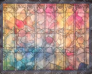 Stained Glass Pastel Junk Journal Pages, Backgrounds for Scrapbooking, Invitations, Designs | Digital Planners, Journaling, Junk Journals