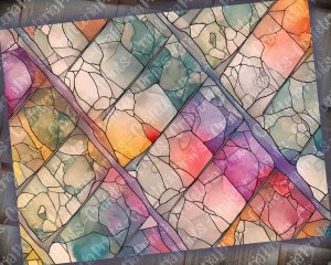 Stained Glass Pastel Junk Journal Pages, Backgrounds for Scrapbooking, Invitations, Designs | Digital Planners, Journaling, Junk Journals