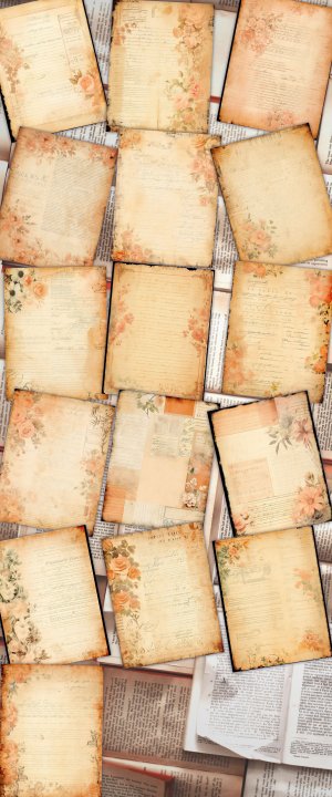 16 papers | Peach Cream Grunge Junk Journal Kit, Shabby Chic Vintage Lined Paper, Neutral Printable Pages, Scrapbooking and Journaling Kit