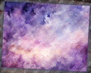 Purple Galaxy Background for Junk Journal, Basic Digital Paper, Printable Celestial Journal, Midnight Background - Perfect for Scrapbooking