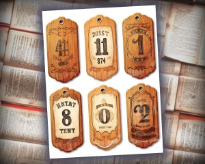 13 Papers | Vintage Labels with Wooden Elements | Scrapbooking Kit | Printable Pages | Shabby Chic Journaling | Junk Journal Kit