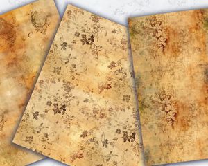 Rustic Vintage Stained Digital Paper with Distressed Texture, Antique Brown Wallpaper, Beige Backdrop for DIY Crafts and Scrapbooking