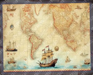 12 papers | Vintage Retro World Map Scrapbooking Papers | Shabby Chic Ephemera and Intricate Illustrations | Perfect for Junk Journals