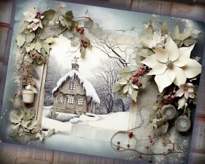 12 papers | Winter Tales Scrapbooking Kit, Frozen Fairy Tale Background, Shabby Chic Ephemera, Junk Journal Printable Pages, Shabby Papers