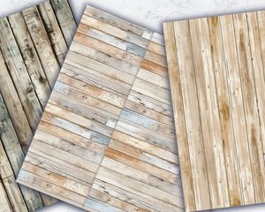 Rustic Wood Texture Seamless Patterns for Crafts & Designs, Shabby Chic Distressed Wood Plank, Illustration Style Texture, Instant Download