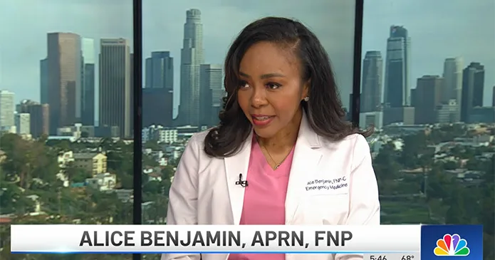 Alice Benjamin, APRN, FNP on NBC